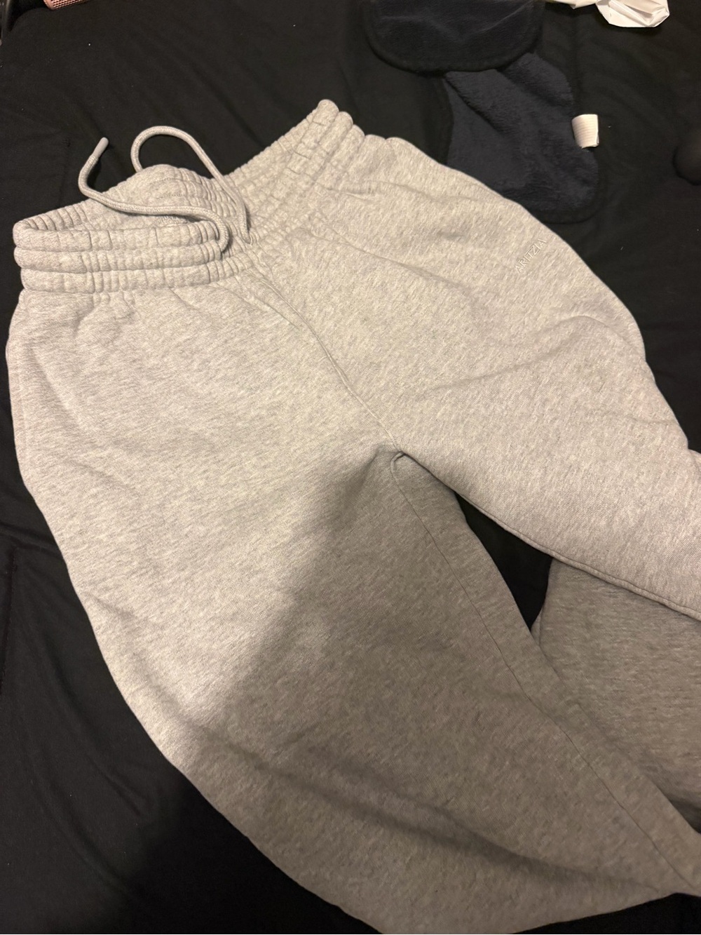 TNA Light Gray Drawstring Track Joggers